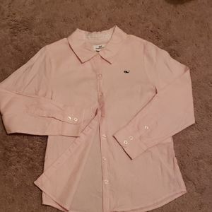 Vineyard Vines pink whale button up